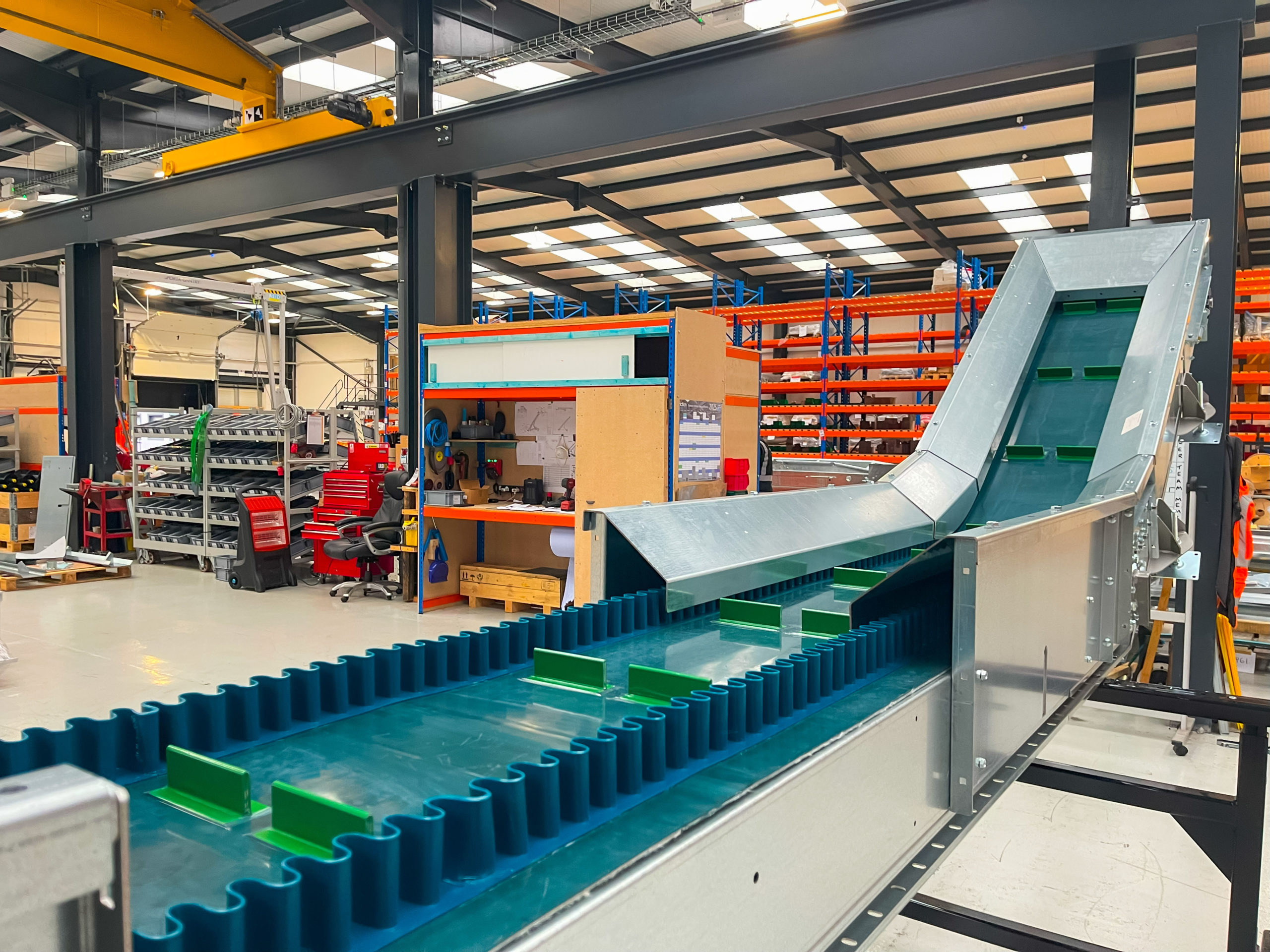 This Vibrant Swan Neck Conveyor is Nearing Completion!